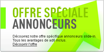 Offre spéciale Annonceurs